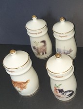 Any 2 Lesley Anne Ivory Cat Spice Jars. 