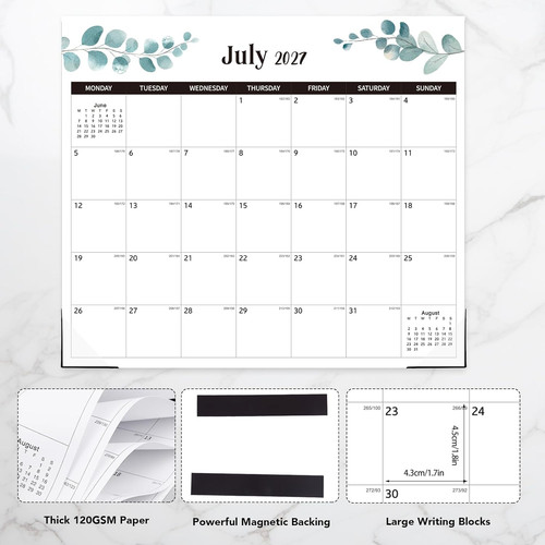 2026 magnetic calendar - calendar, for