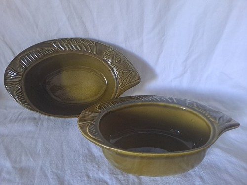Vintage ceramic fish pie - fish,