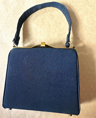Vintage black ribbed - , material