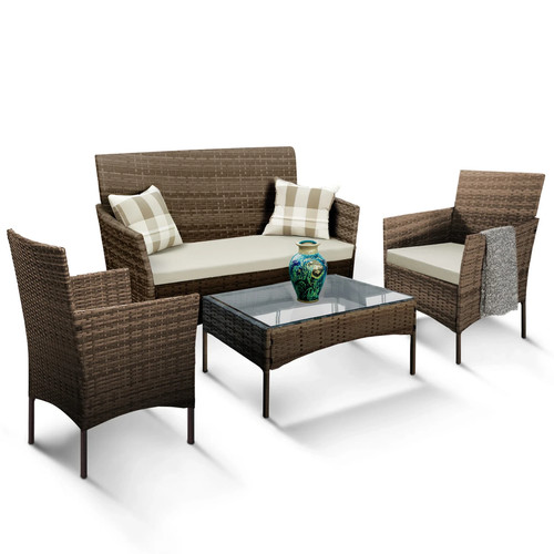 Keplin piece rattan garden - 4,