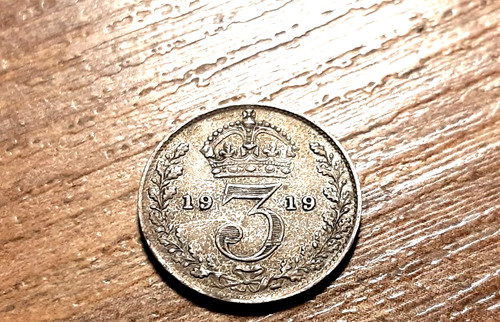 George silver threepence - v,