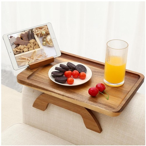 Acacia wood couch - acacia, tray