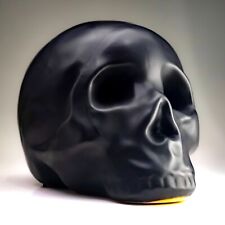 Kikkerland Skull Money Box Black Ceramic Piggy Bank Coin Cash Saving Holder Goth