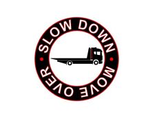 200mm Recovery Truck Sticker Slow Down Move Over Transit Sprinter Spec Lift