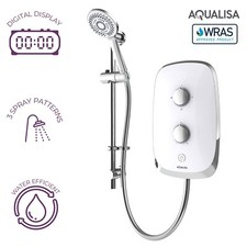 9.5KW White Electric Shower