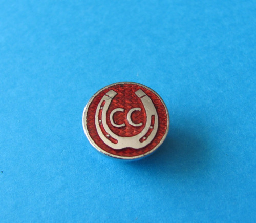 Vintage caravan club button - caravan,