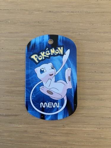 Pokemon metal dog tag mew - dog,