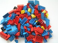 160 Assorted Lego Sloping  Roof Type Bricks. Mix of Colours Sizes. Used