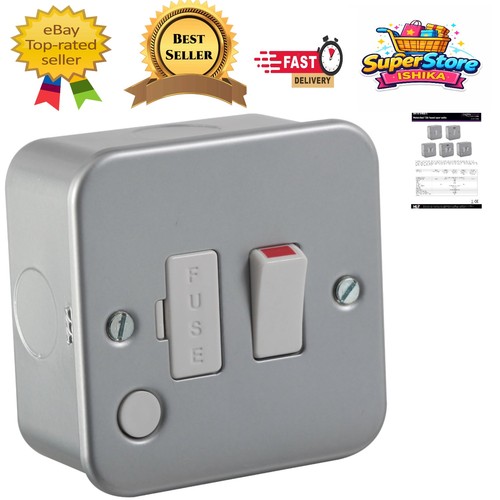 Metal clad 13a switched fused - metal,