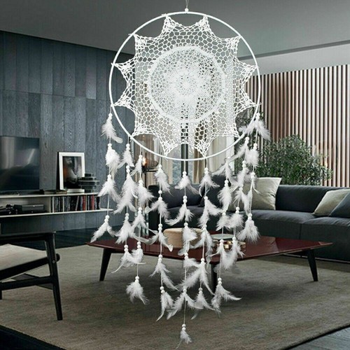 White large hoop handmade - white,
