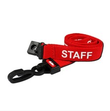 Red Staff Lanyard - 15mm Wide