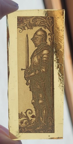 Stained glass knight handmade - stained,