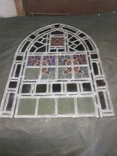 reclaimed arched leaded window