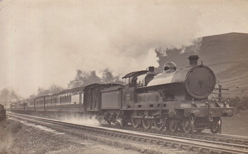 Vintage railway postcard steam - railway,