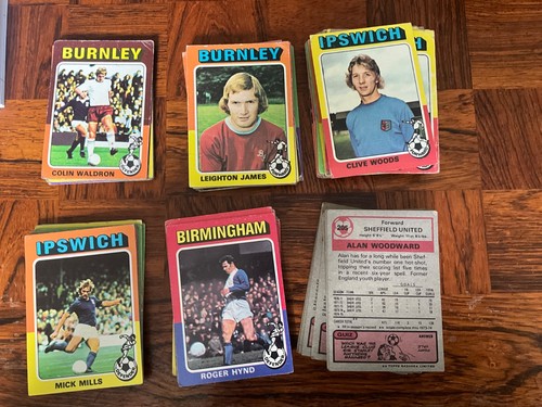 Topps football cards 1975 - topps, 1975/76