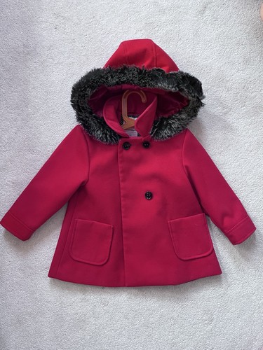 Girl red hooded coat - girl’s,