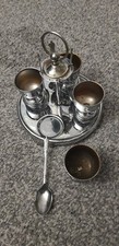vintage silver plated egg cup