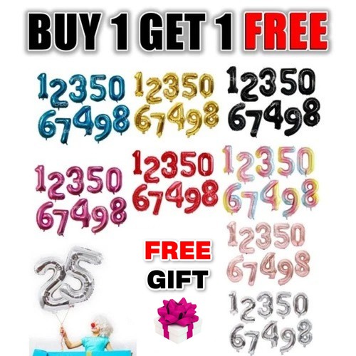 Giant foil number balloons - 40",