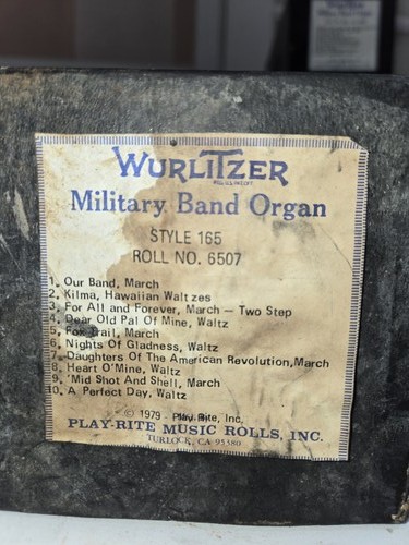 Wurlitzer 165 band - 165, roll