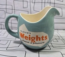 Players Weights Always A Pleasure  Cigarettes ceramic advertising jug 
