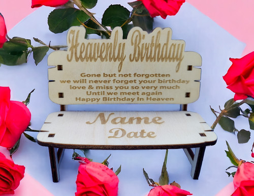 Heavenly birthday grave - birthday, marker