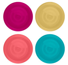 8 Pk Reusable Plastic Plates