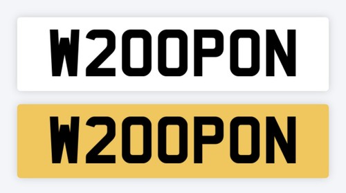 Weapon private number - weapon, plate