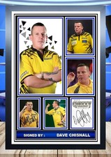 673)  dave chisnall darts signed photograph unframed/framed reprint great gift