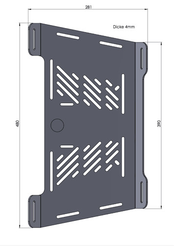 Luggage rack extension black