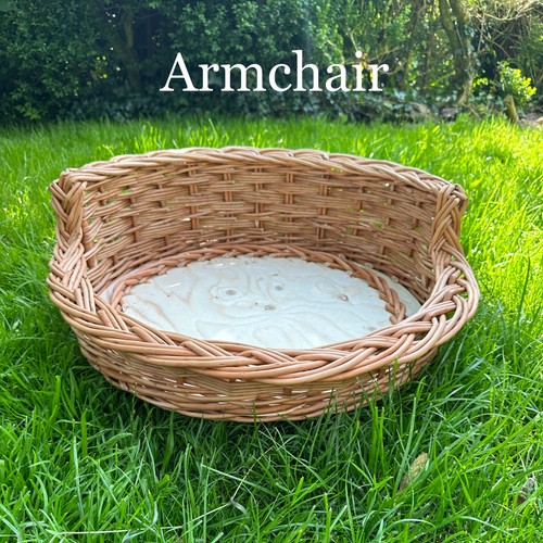 Sheepskin wicker cat - &,