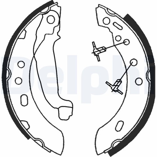 Ls1689 delphi brake - shoe, set