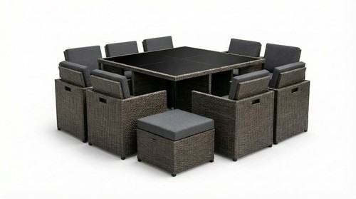 16pc rattan garden furniture - rattan,