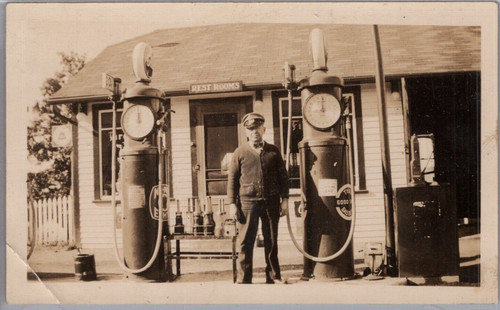1930 gas station photo old - gas,