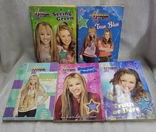 5 Hannah Montana Books Seeing Green,True Blue,Truth Dare, On Road, Super Sneak