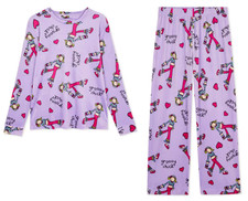 GROOVY CHICK Minky Fleece Pyjamas Ladies Women 6 to 24 Soft Touch PJs Primark