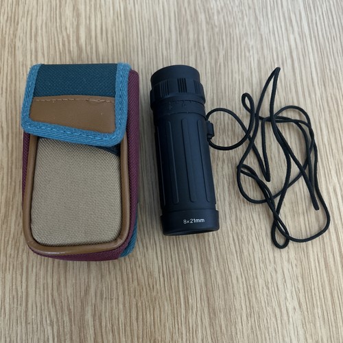 Monocular 8x21mm black rubber - 8x21mm,