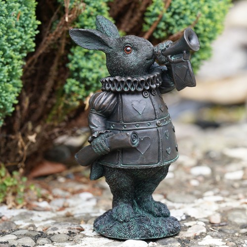 Trumpeting white rabbit alice - trumpeting,