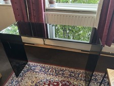 Habitat Black Glass Desk