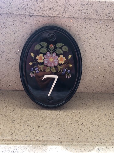 House number plaque - number,