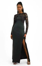 TFNC Womens Black Maxi Lace