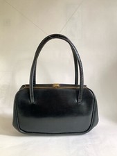 Vintage 1940s  Black Leather