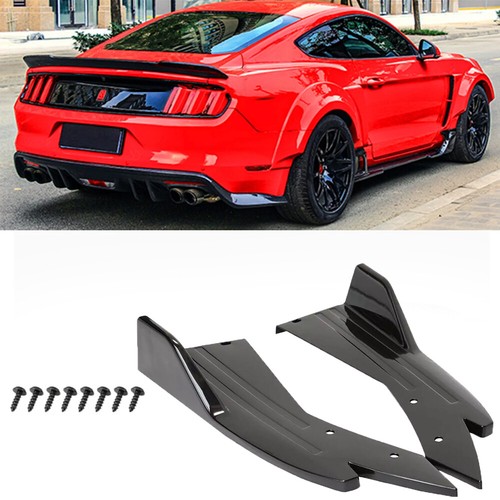 Glossing black rear diffuser - black,