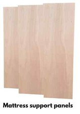 Mattress support panels. Bed