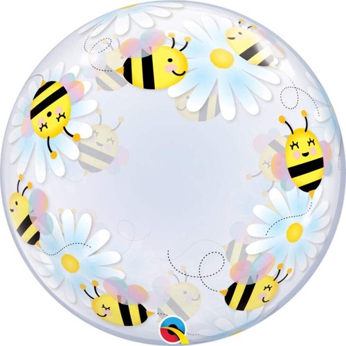 Bumble bee daisies - daisies, deco