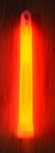 Red cyalume glow sticks - glow,