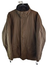 Aigle Mens Brown Cotton Blend Zip Up Anorak Jacket Size S Outdoors Warm