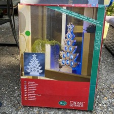 Konstsmide Candelabra Christmas Tree Decoration Indoor Light Display White Blue