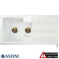 Astini Canterbury 150 1.5 Bowl Gloss White Ceramic Kitchen Sink "GRADED"
