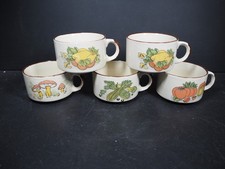 5x Vintage Soup Handled